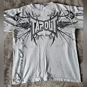 Tapout Graphic T-Shirt in White and Black